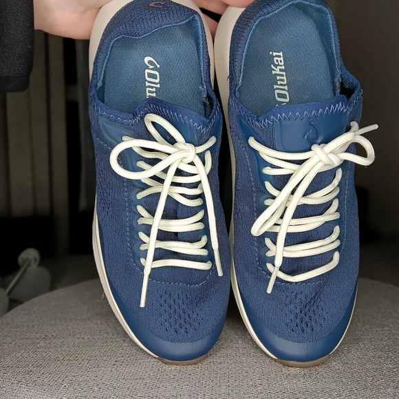 OLUKAI Kaholo Breathable Athletic Shoes Size US 7 Moonlit Blue - Picture 5 of 7